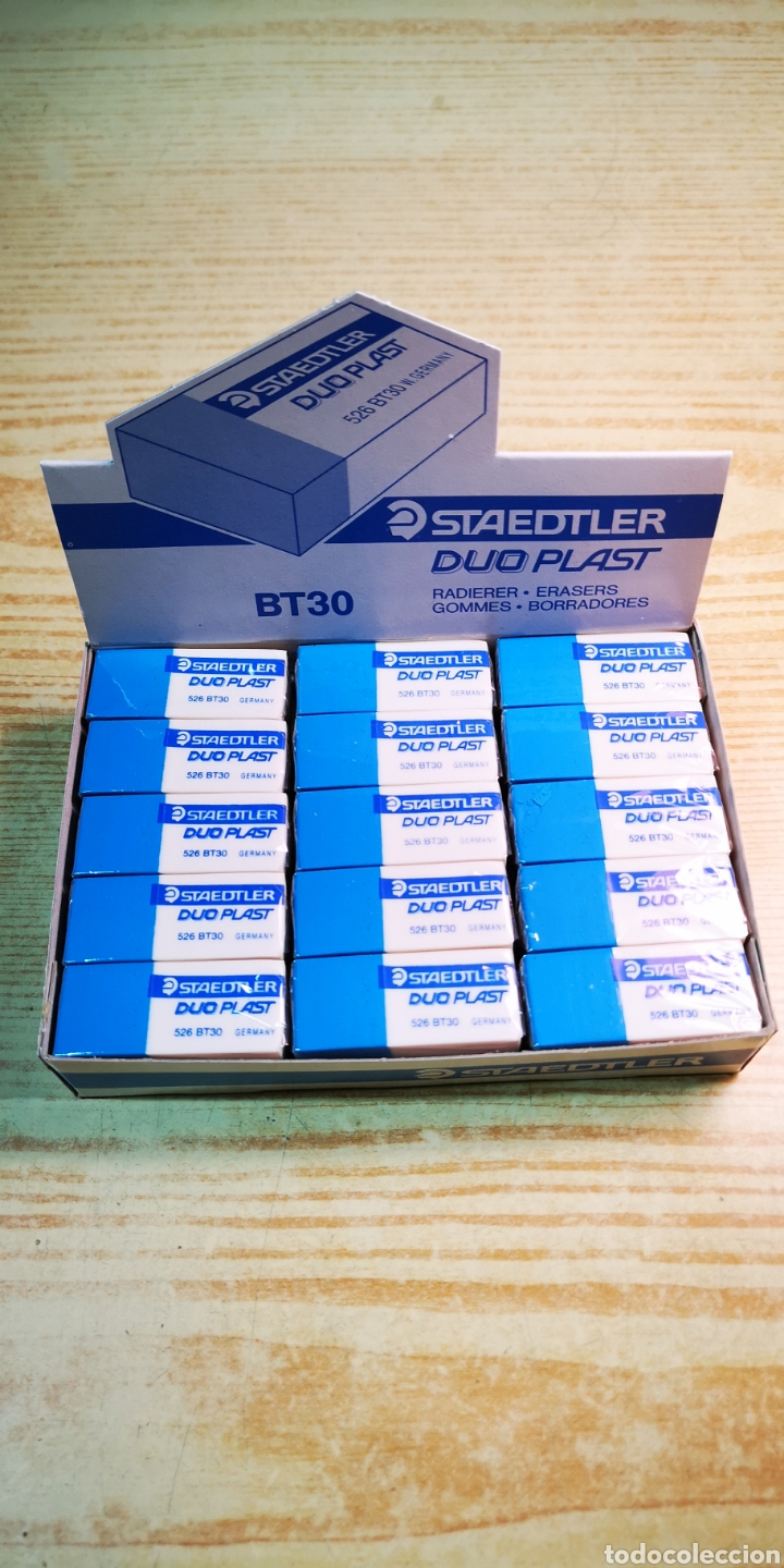 Escriban&iacute;a: Staedtler bt30 duo plast caja de 30 gomas - Foto 1
