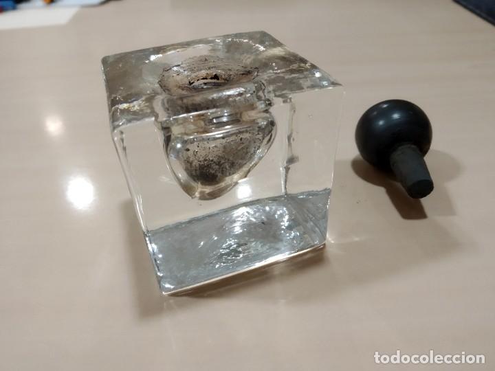 Escriban&iacute;a: TINTERO CRISTAL DE ROCA - Foto 3