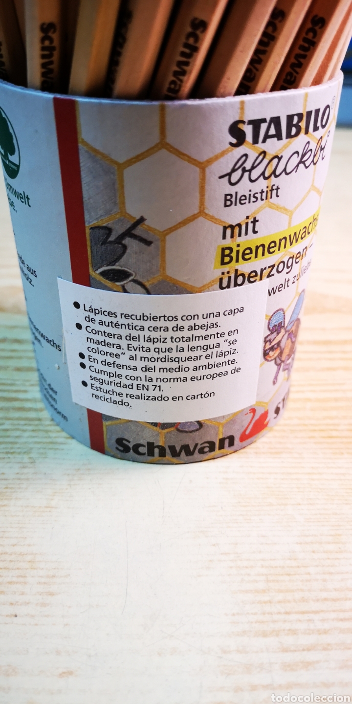 Escriban&iacute;a: Lapices pack de 4 schwan-stabilo de madera a estrenar - Foto 2