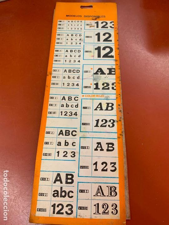 Escriban&iacute;a: Numeros transferibles SCRIPTA R41 Mod. E8 80, los numeros miden unos 5mm de altura - Foto 2