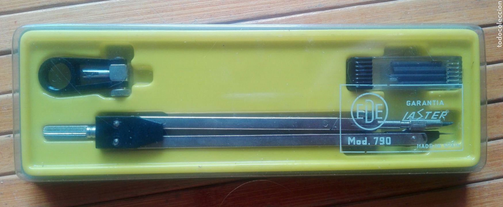Escriban&iacute;a: Estuche de Comp&aacute;s Laster - A&ntilde;os 80 - Foto 1
