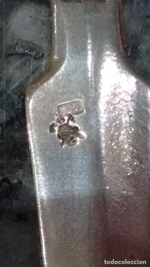 Escriban&iacute;a: ABRECARTAS MARCAP&Aacute;GINAS PLATA BUSTO LAUREADO BORLA - Foto 3
