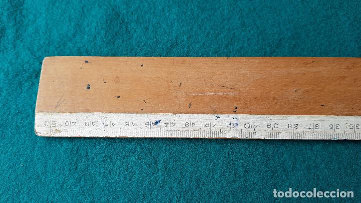 Escriban&iacute;a: REGLA DE MADERA 50 CMS. (A&Ntilde;OS 70) - Foto 3