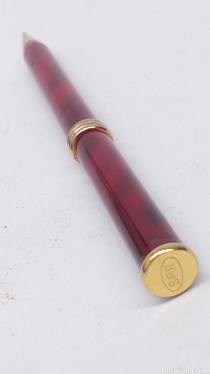 Escriban&iacute;a: Portaminas marmolado rojo - Foto 2