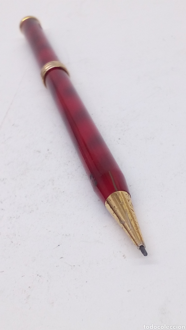 Escriban&iacute;a: Portaminas marmolado rojo - Foto 1