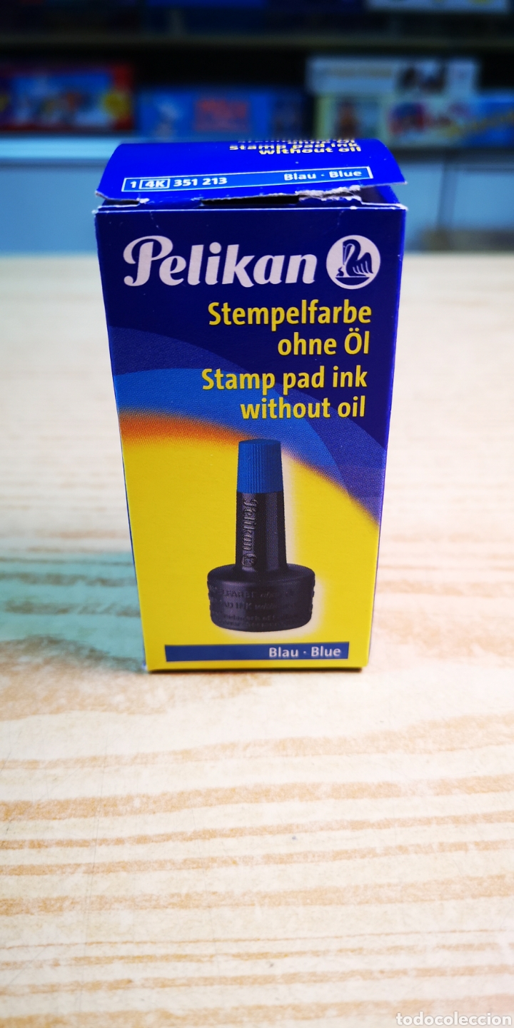 Pelikan Stempelfarbe Nachfülltinte 4K 28ml Blau – 3er-Pack Für Stempelkissen 351213