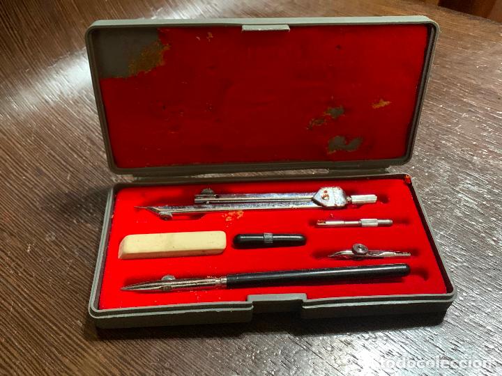 Escriban&iacute;a: antigua caja de compas Stilus original y completa - Foto 3
