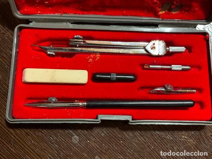 Escriban&iacute;a: antigua caja de compas Stilus original y completa - Foto 4