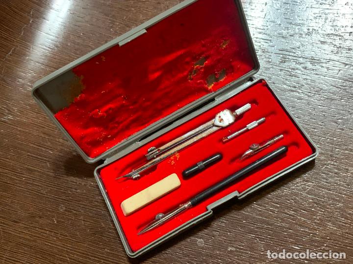 Escriban&iacute;a: antigua caja de compas Stilus original y completa - Foto 1
