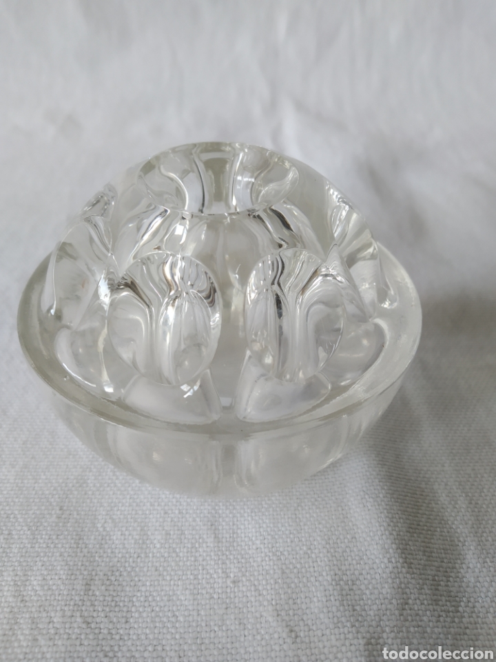 Escriban&iacute;a: ANTIGUO VIOLETERO\PORTAPLUMAS DE CRISTAL - Foto 1