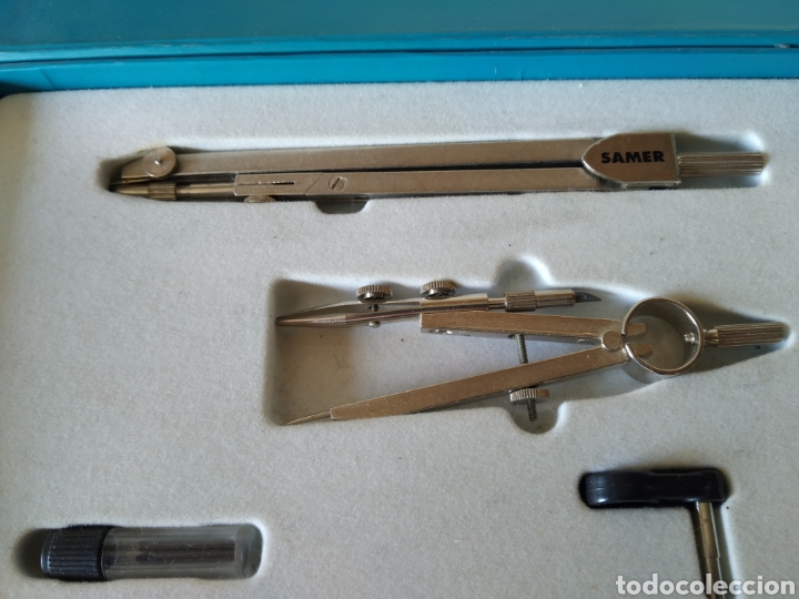 Escriban&iacute;a: Estuche para Comuni&oacute;n. Comp&aacute;s, calculadora y Bol&iacute;grafos. Nuevo - Foto 5