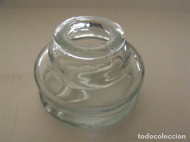 Escriban&iacute;a: ANTIGUO TINTERO CRISTAL-VIDRIO - Foto 1