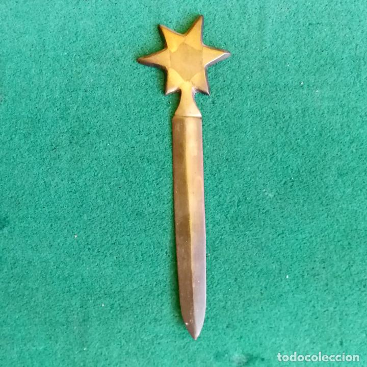 Escriban&iacute;a: ABRECARTAS DE BRONCE - INDIA - BUEN ESTADO - CS - Foto 1