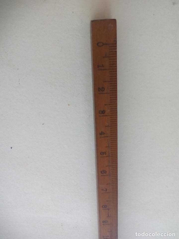 Escriban&iacute;a: ANTIGUA REGLA DE MADERA, 20 CM - Foto 3