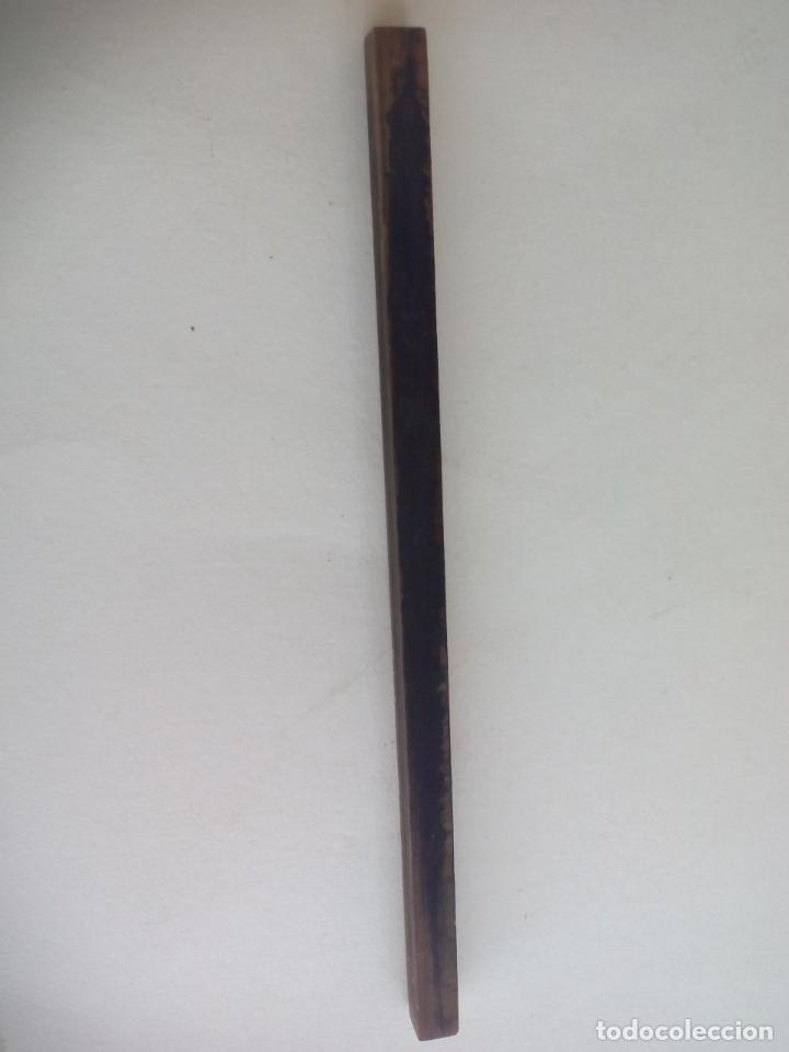 Escriban&iacute;a: ANTIGUA REGLA DE MADERA, 20 CM - Foto 5