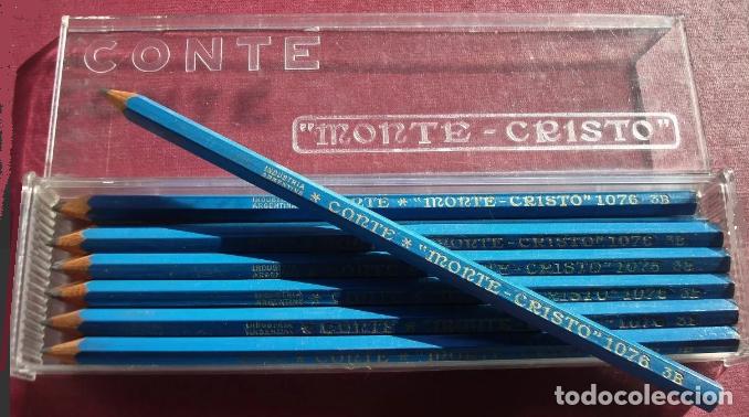 Escrita: 3 docenas de antiguos lapices dibujo CONT&Eacute; MONTE- CRISTO 3B. Argentina