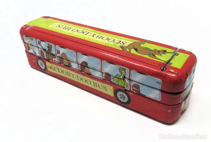 Escriban&iacute;a: Plumier met&aacute;lico de Scooby Doo en forma de autob&uacute;s. - Foto 1
