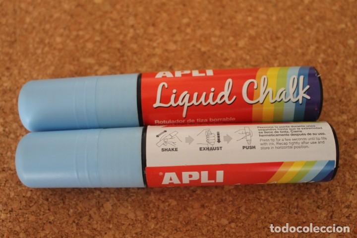 Escriban&iacute;a: LOTE DOS ROTULADORES APLI LIQUID CHALK - Foto 1