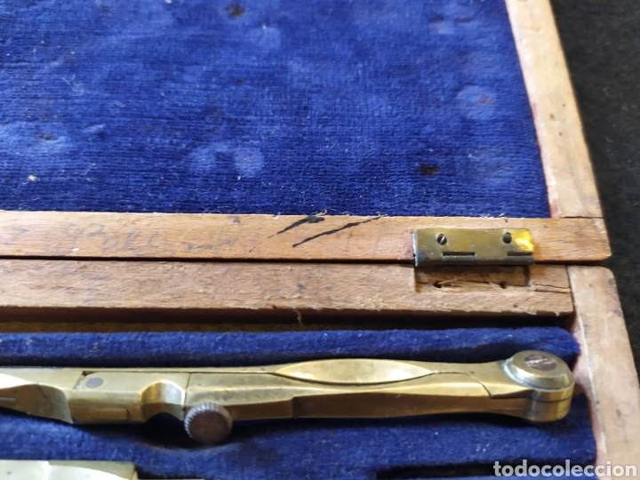 Escriban&iacute;a: Antiguo estuche de compases. Principios s. XX - Foto 4