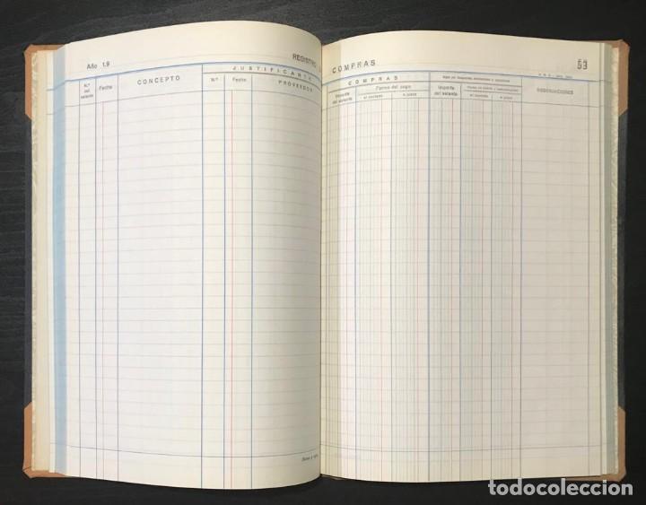Escriban&iacute;a: LIBRO REGISTRO DE COMPRAS A&Ntilde;OS 80 SIN ESTRENAR - Foto 3