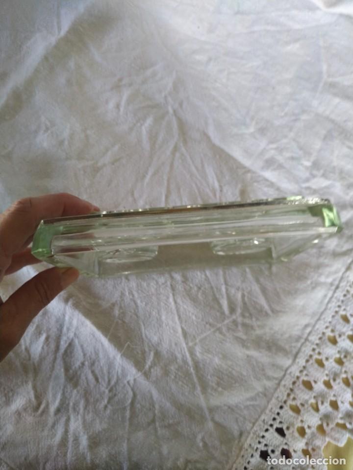 Escriban&iacute;a: ANTIGUO TINTERO. CRISTAL. N &deg; 80. - Foto 2