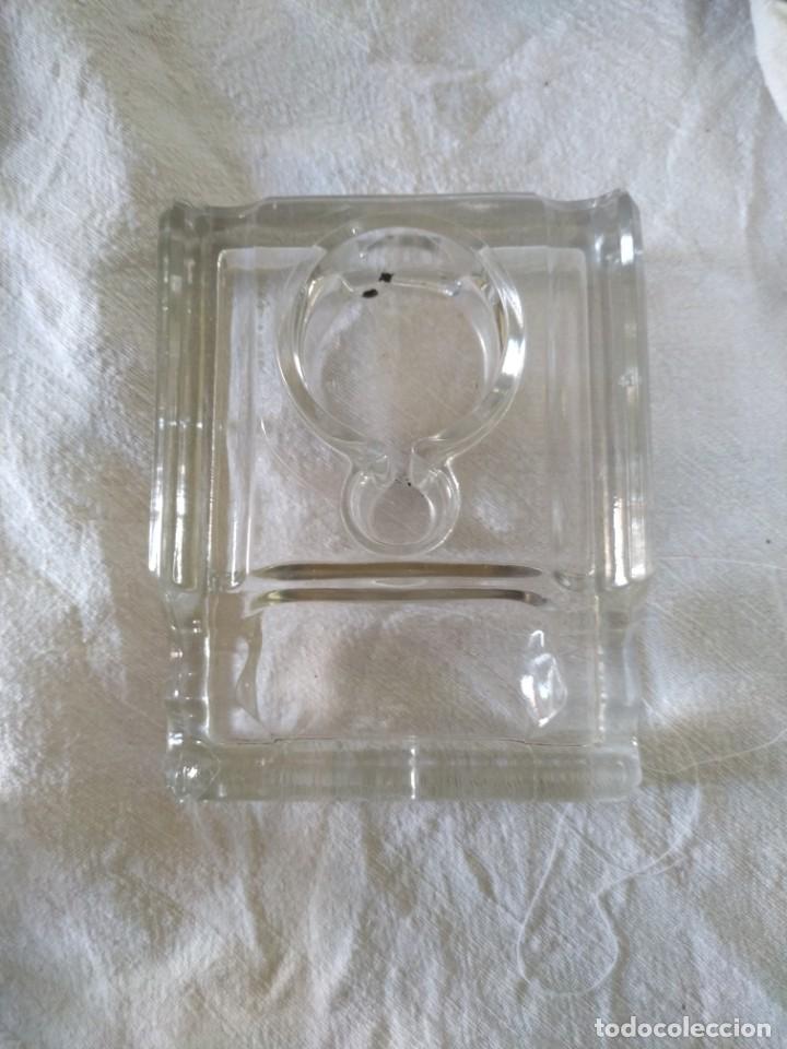 Escriban&iacute;a: ANTIGUO TINTERO. CRISTAL. - Foto 1