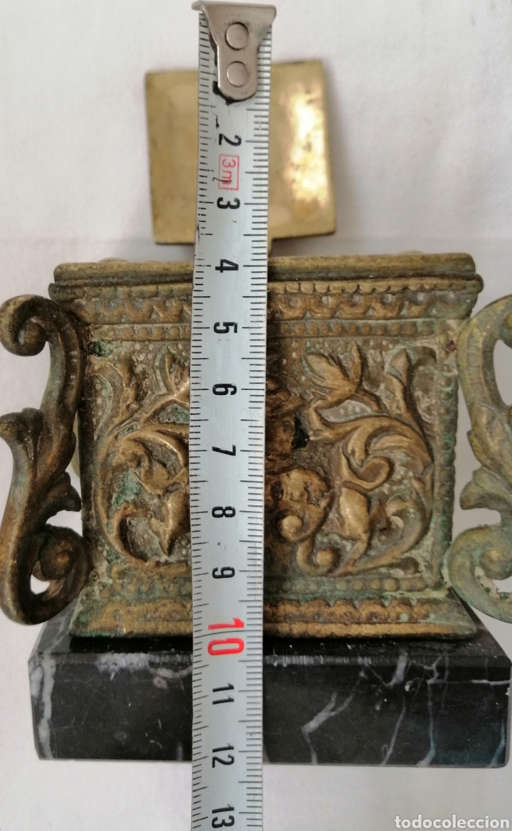Escriban&iacute;a: Antiguo y Gran Tintero Bronce. - Foto 7