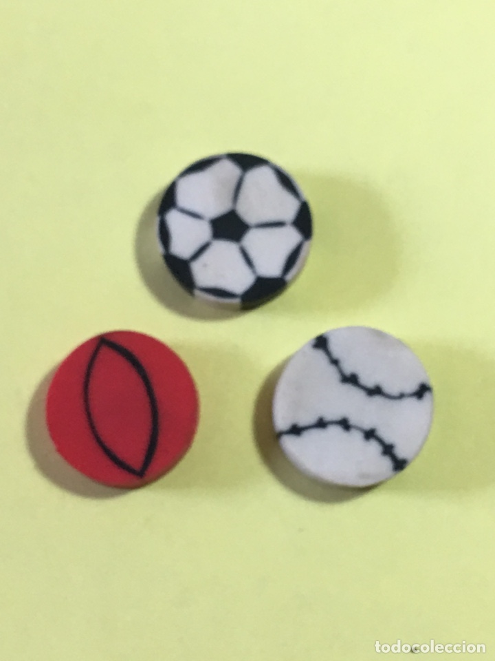 Escriban&iacute;a: LOTE DE 3 GOMAS DE BORRAR PELOTAS - Foto 1
