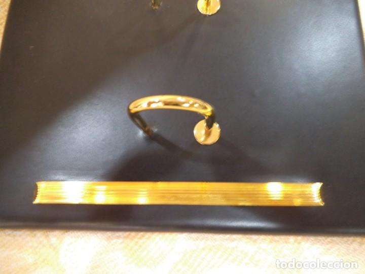 Escriban&iacute;a: JUEGO DE ESCRITORIO DE PIEL NEGRO - Foto 11