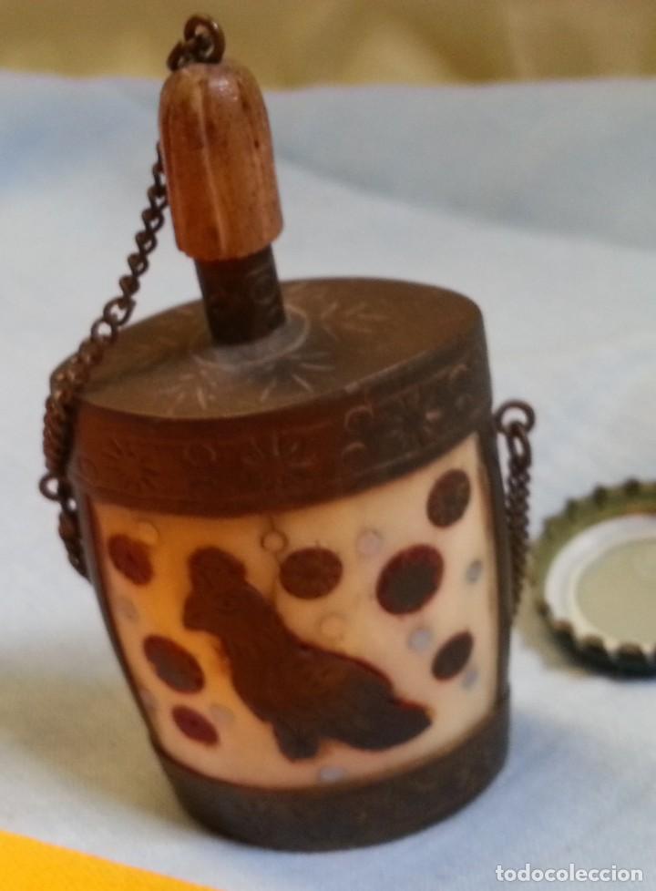 Escriban&iacute;a: Rap&eacute;. Frasco de rap&eacute;. Preciosa pieza de artesan&iacute;a. Vacio. - Foto 1