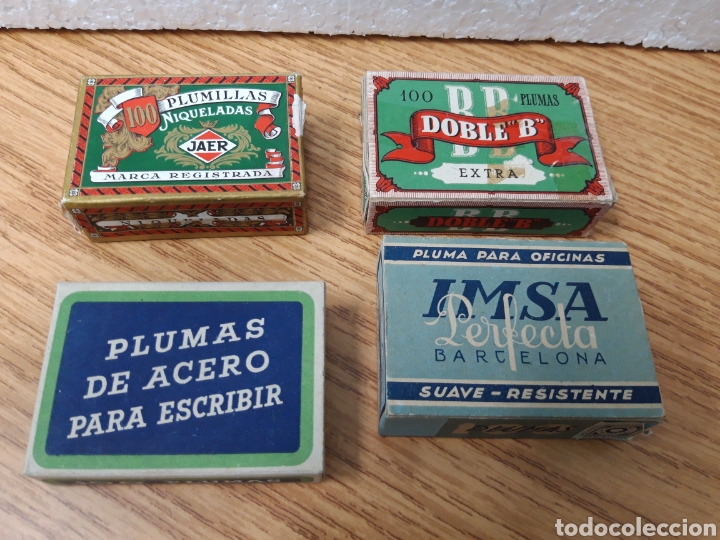 Escriban&iacute;a: Lote 4 cajas de plumillas. - Foto 1