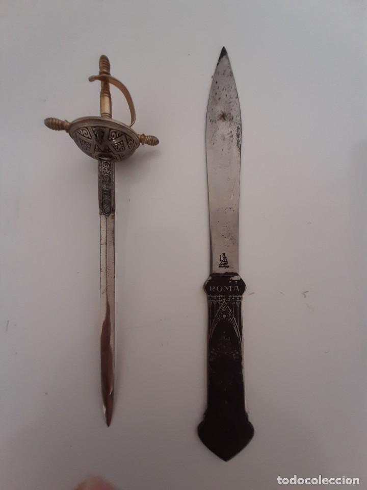Escriban&iacute;a: LOTE DOS ABRECARTAS. 25 Y 21 CM - Foto 2