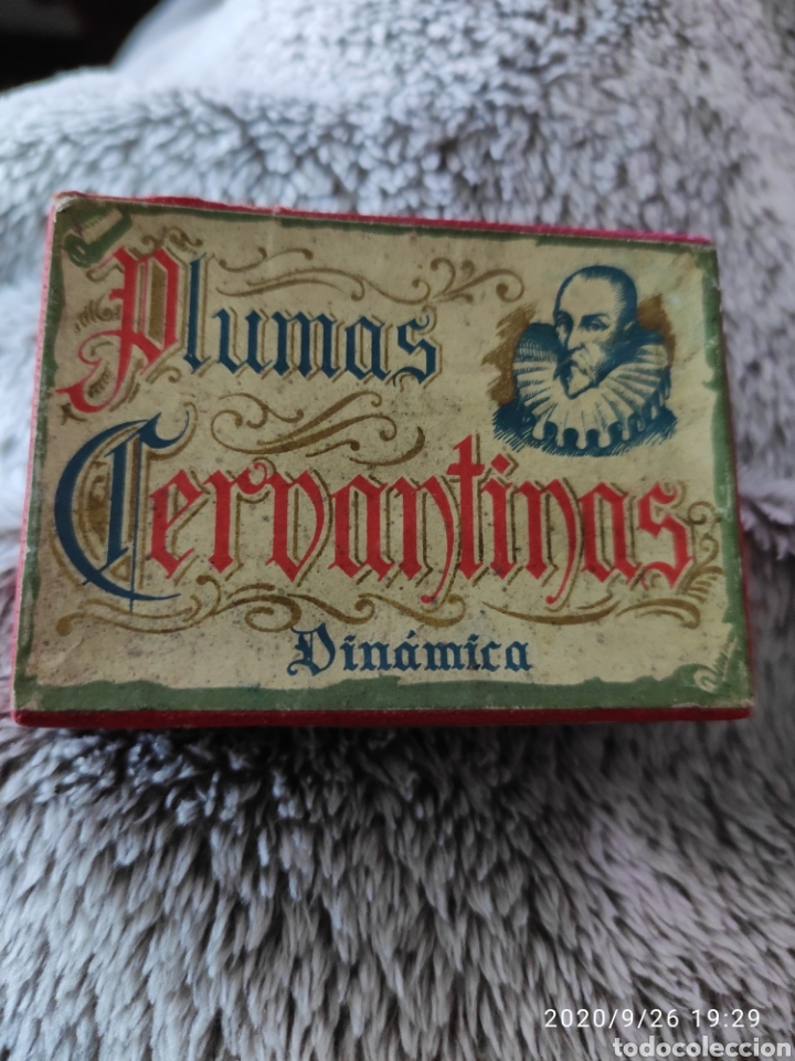 Escriban&iacute;a: Caja precintada sin abrir plumas cervantinas 1943 - Foto 2
