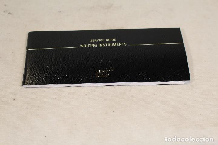Schreibwaren: GARANTIA MONT BLANC SERVICE GUIDE WRIYING INSTRUMENTS WARRANTY