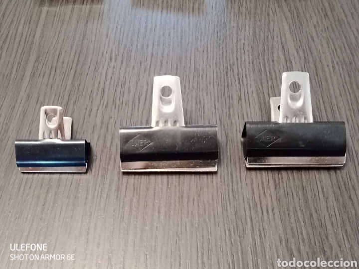 Escriban&iacute;a: Lote Antiguas Pinzas SUJETAPAPELES - Foto 5