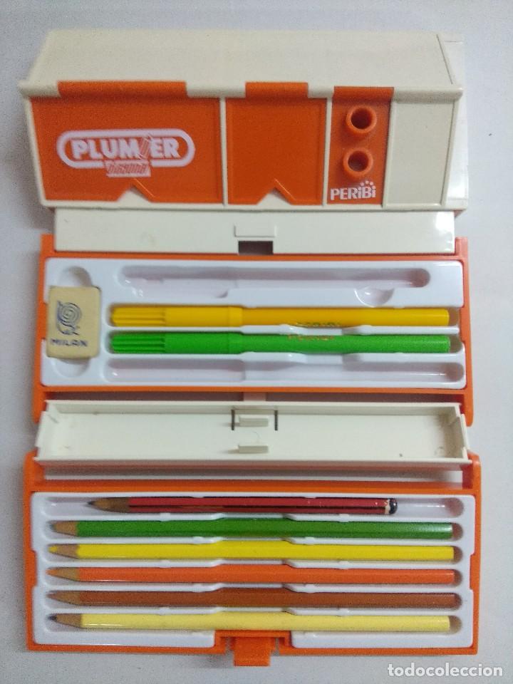 Escriban&iacute;a: PLUMIER DIAGONAL PERIBI A&Ntilde;OS 80/ESCOLAR. - Foto 1