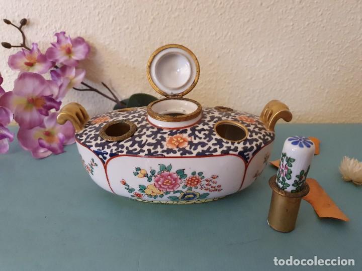 Escriban&iacute;a: ANTIGUO TINTERO FRANC&Eacute;S - Foto 1