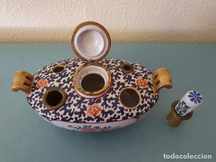 Escriban&iacute;a: ANTIGUO TINTERO FRANC&Eacute;S - Foto 2