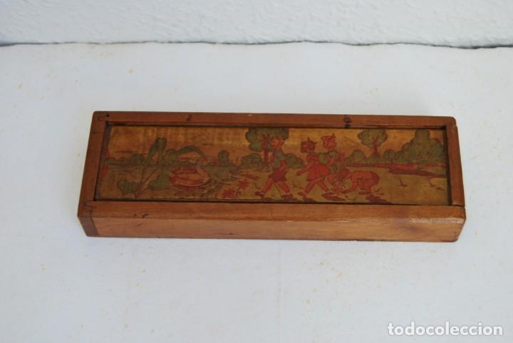 Escriban&iacute;a: PLUMIER DE MADERA - ESTUCHE - A&Ntilde;OS 30-40 - Foto 1