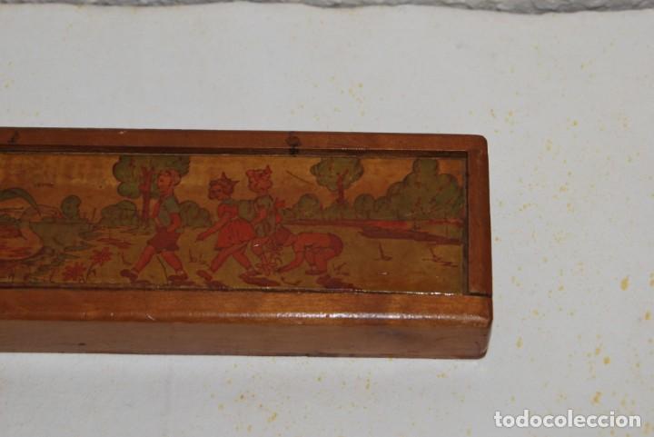 Escriban&iacute;a: PLUMIER DE MADERA - ESTUCHE - A&Ntilde;OS 30-40 - Foto 3