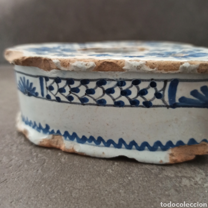 Escriban&iacute;a: Antiguo tintero en azules * forma de coraz&oacute;n - Foto 5