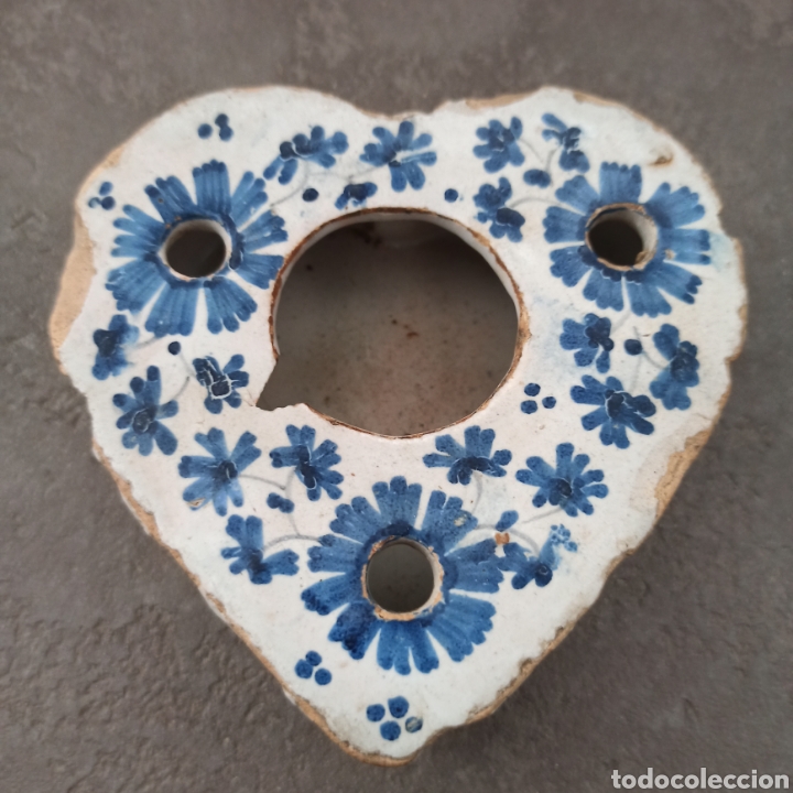 Escriban&iacute;a: Antiguo tintero en azules * forma de coraz&oacute;n - Foto 6