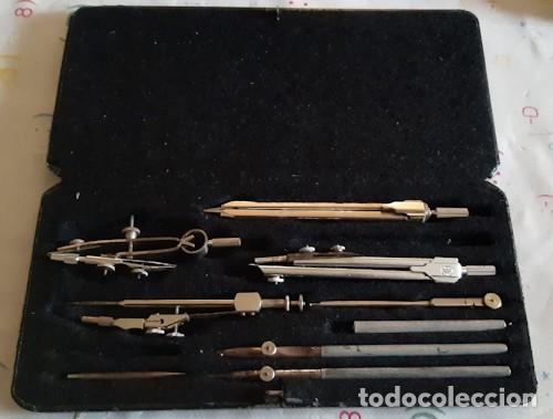 Escriban&iacute;a: ANTIGUO ESTUCHE DE COMPASES ORIGINAL LOTTER - Foto 1