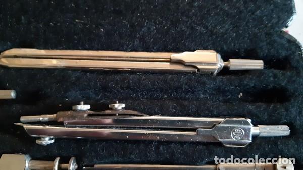 Escriban&iacute;a: ANTIGUO ESTUCHE DE COMPASES ORIGINAL LOTTER - Foto 4