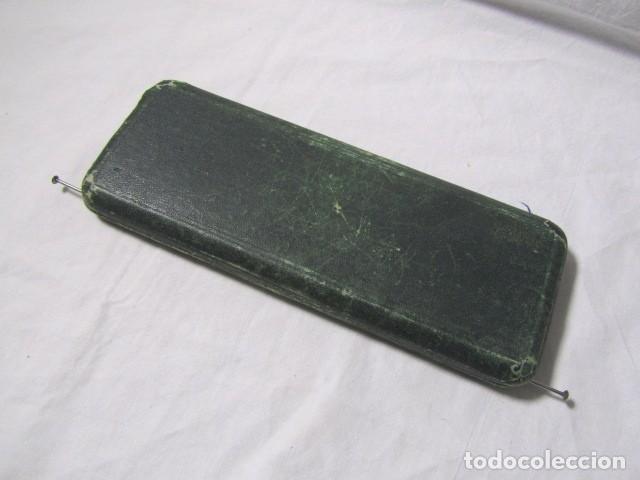Escriban&iacute;a: Antiguo estuche juego compas tiralineas - Foto 7
