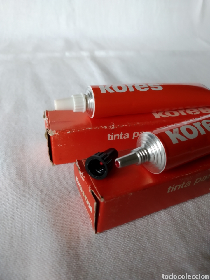 Escriban&iacute;a: DOS BOTES DE TINTA ROJA PARA NUMERADORES KORES - Foto 5