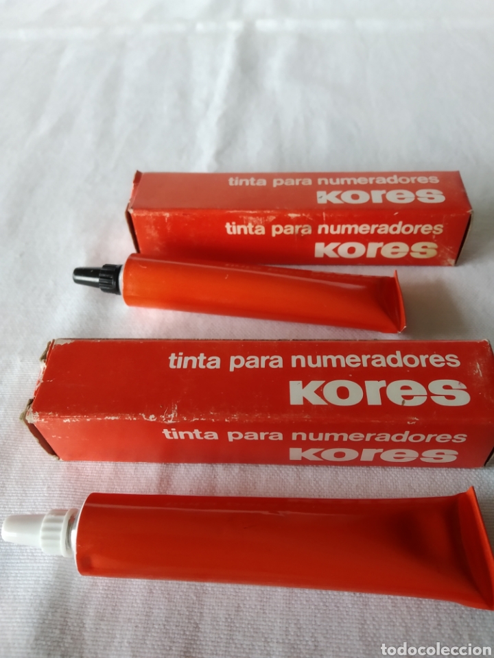 Escriban&iacute;a: DOS BOTES DE TINTA ROJA PARA NUMERADORES KORES - Foto 6