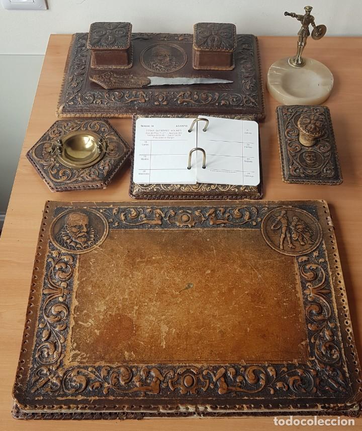 Escriban&iacute;a: ESCRIBANIA DE CUERO REPUJADO - Foto 1