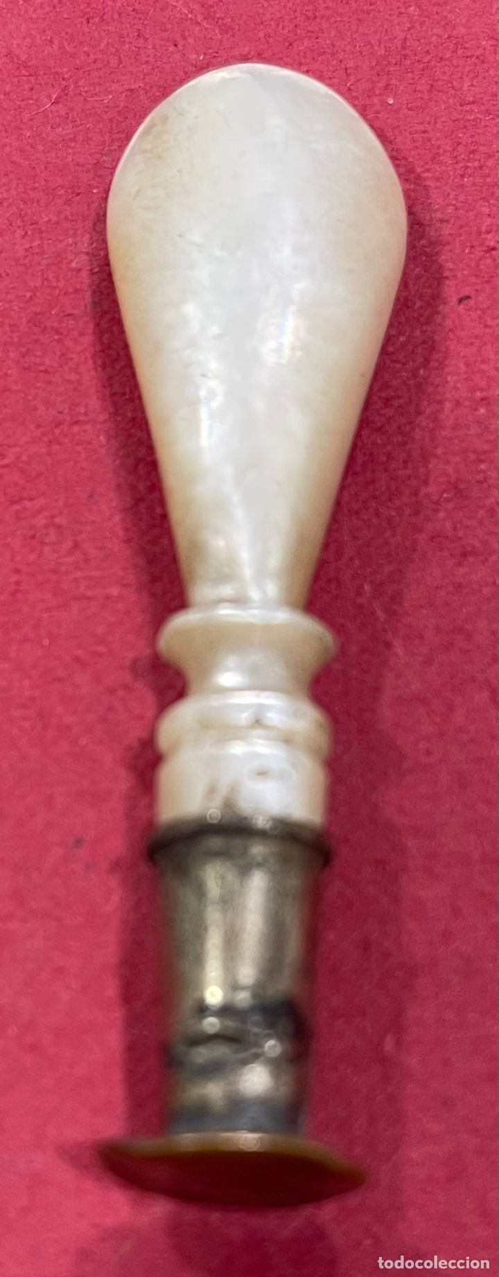Escriban&iacute;a: Antiguo sello de lacre, en n&aacute;car, de finales de S.XIX. - Foto 5