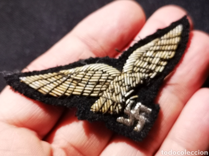 Escriban&iacute;a: &Aacute;guila de pecho piloto luftwaffe, original - Foto 1